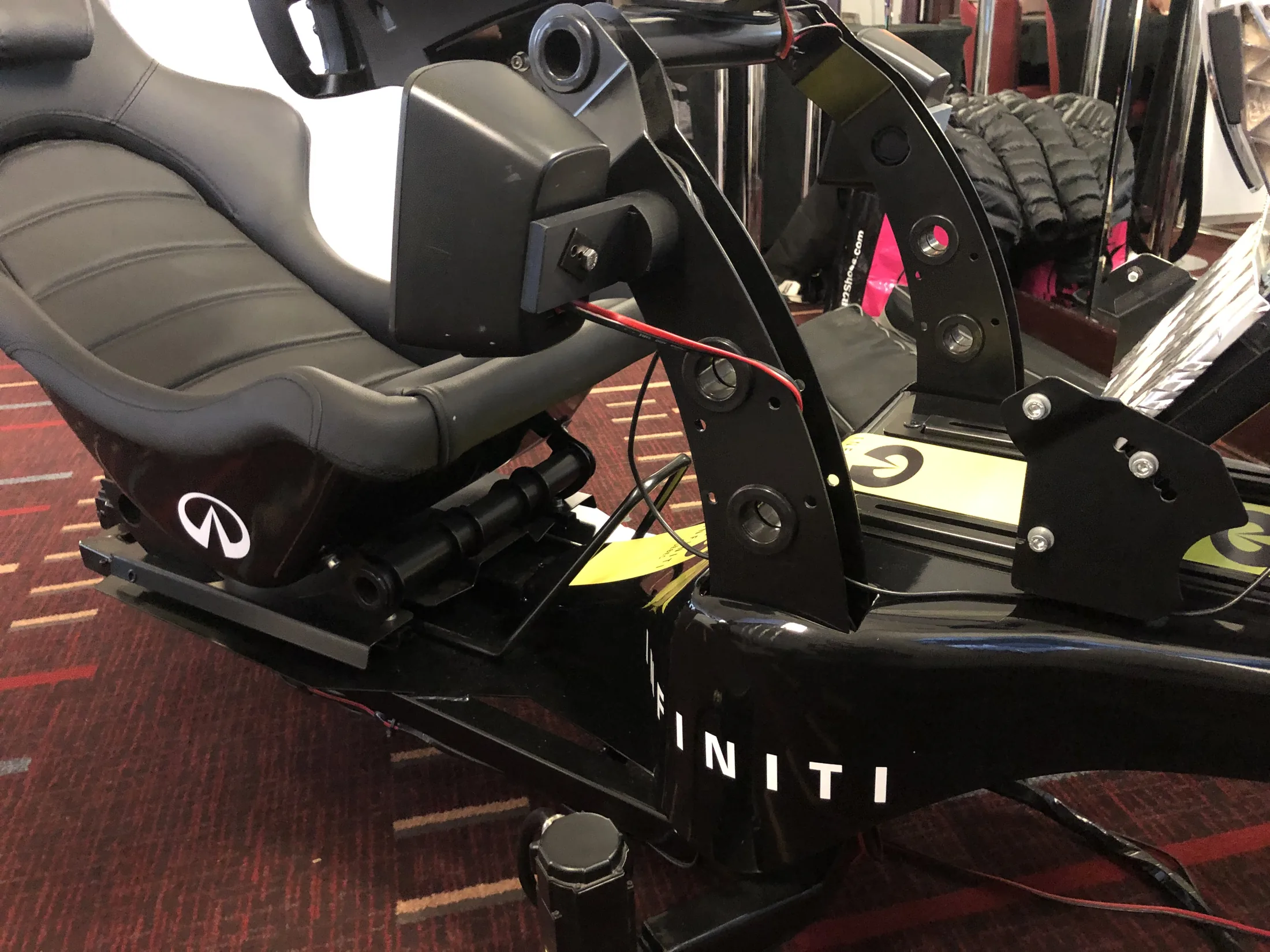 Infiniti Quebec event simulator cockpit